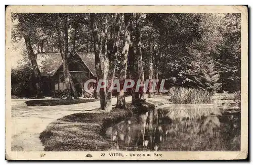 Cartes postales Vittel Un coin du parc