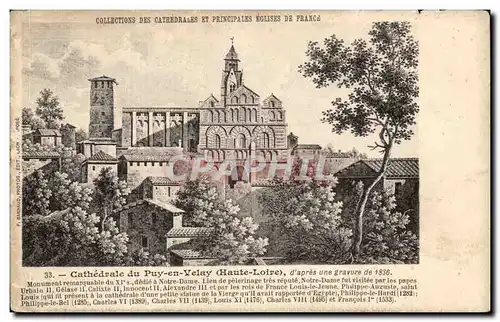 Cartes postales CAthedrale du Puy en VElay