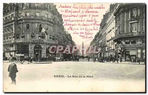 Paris Cartes postales la rue de la paix