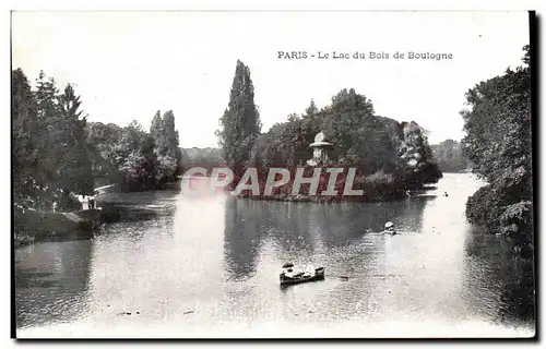 Paris Cartes postales Lac du Bois de Boulogne