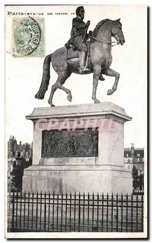 Paris Cartes postales Statue de Henri IV