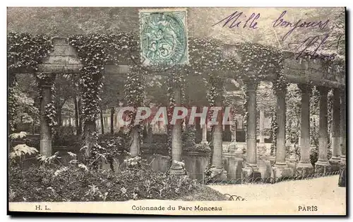 Paris Ansichtskarte AK Colonnade du parc Monceau