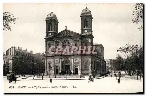 Paris Cartes postales Eglise Saint Francois Xavier