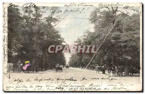 Paris Cartes postales Allee des Acacias