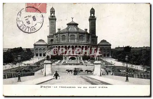 Paris Cartes postales Trocadero vu du pont d&#39Iena