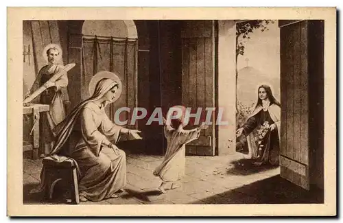 Ansichtskarte AK Fantaisie Sainte Therese de l&#39enfant Jesus