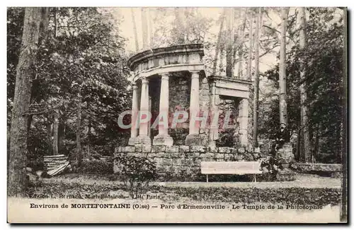 Environs de Mortefontaine Parc d&#39Ermenonville Le temple de la philosophie