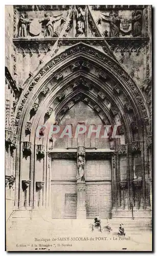 Cartes postales Basilique de St Nicolas de Port le portail