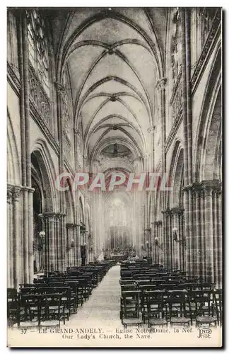 Cartes postales Le Grand Endely Eglise Notre DAme La nef