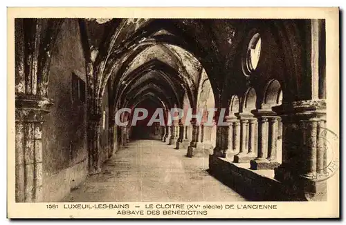 Ansichtskarte AK Luxeuil les Bains Le cloitre Abbaye des Benedictins