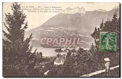 Ansichtskarte AK SAvoie Lac d&#39Annecy Chateaux d&#39Here Duingt Talloires dents de Lanfon