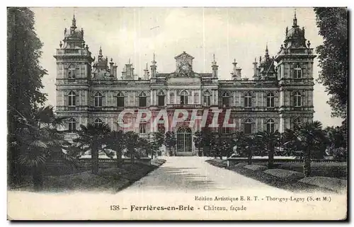 Cartes postales Ferrieres en Brie Chateau facade