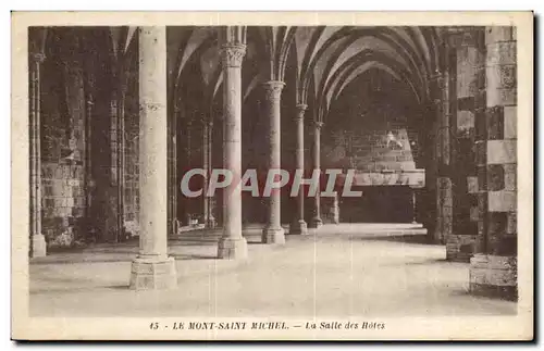 Cartes postales Mont Saint Michel La salle des hotes