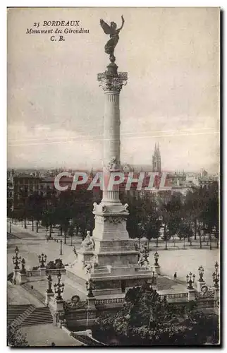 Cartes postales Bordeaux Monument des Girondins