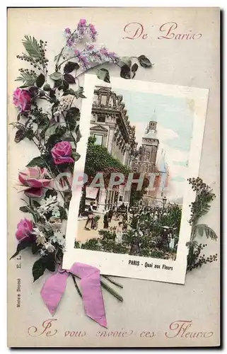 Paris Cartes postales Quai des fleurs