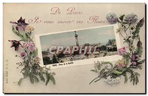 Paris Cartes postales place de la Bastille