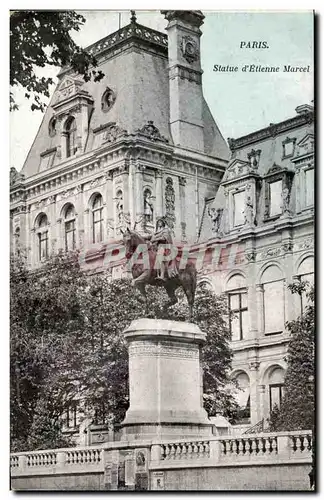 Paris Cartes postales Statue Etienne marcel