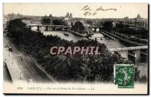 Paris Ansichtskarte AK Vue vers la pointe du vert galant