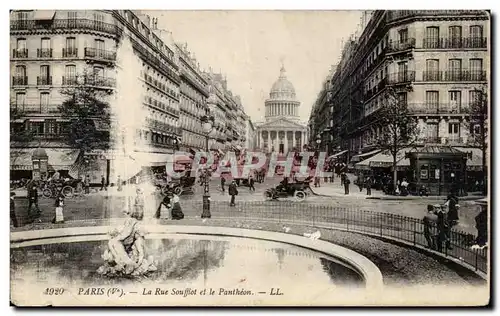 Paris Cartes postales La rue Soufflot et le Pantheon