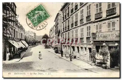 Cartes postales Bayonne La rue Thiers