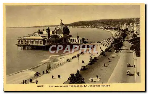 Cartes postales Nice Les nouvelles terrasses La jetee promenade