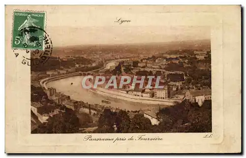 Ansichtskarte AK Lyon Panorama pris de Fourviere