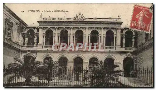 Cartes postales Toulon musee Bibliotheque Library