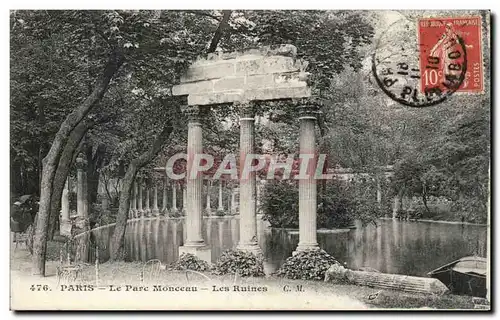 Paris Ansichtskarte AK Parc monceau Les ruines