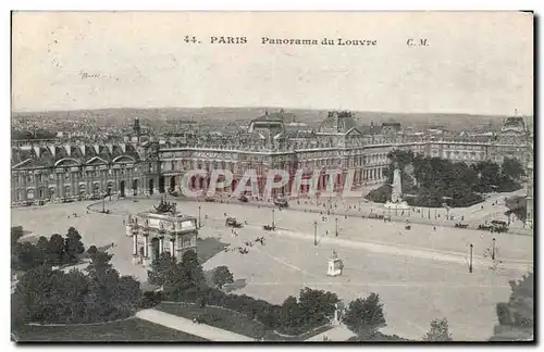 Paris Cartes postales Panorama du Louvre