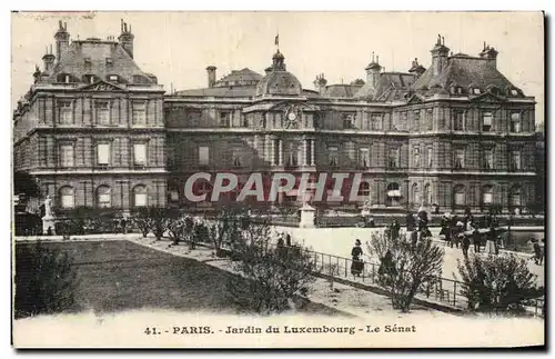 Paris Ansichtskarte AK Jardin du Luxembourg Senat