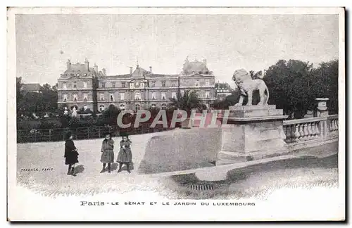 Paris Ansichtskarte AK Le Senat et le jardin du Luxembourg