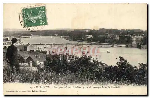 Bayonne Cartes postales Vue generale sur l&#39Adour pris des remparts de la citadelle