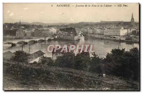 Bayonne Cartes postales Jonction de la Neve et de l&#39adour