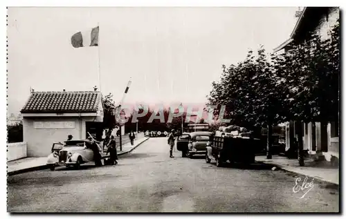 Hendaye Moderne Karte Le pont international Frontiere