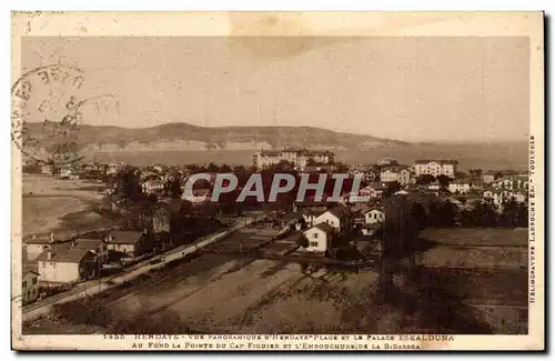 Hendaye Ansichtskarte AK Vue panoramique d&#39Hendaye plage et le palace d&#39Eskalduna