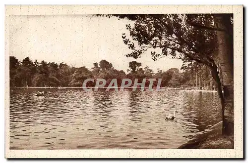 Paris Cartes postales Au bois de Boulogne Un coin du lac interieur