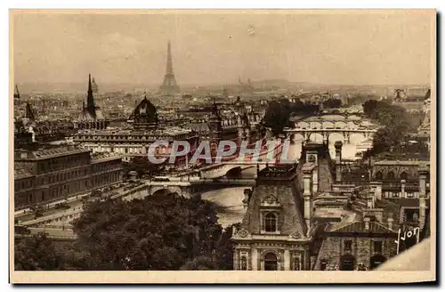 Paris Cartes postales Perspective des sept ponts Tour Eiffel