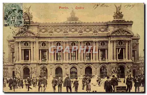 Paris Cartes postales opera ( carte toilee )