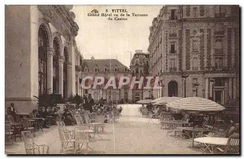 Vittel Cartes postales Grand hotel vu de la terrasse du casino