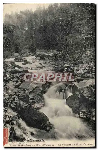 Gerardmer Cartes postales La Vologne au pont d&#39amour