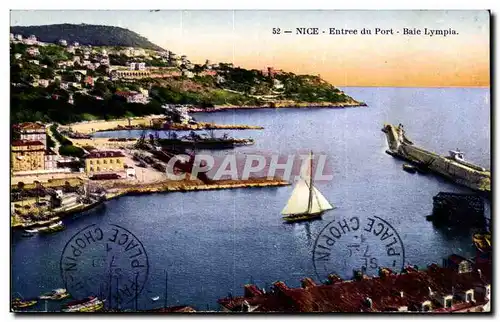 Cartes postales Nice Entree du port Baie Lympia