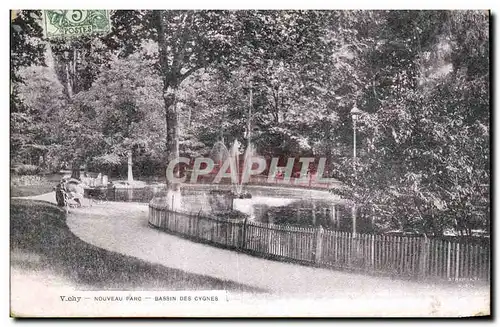 Cartes postales Vichy Nouveau parc Bassin des cygnes