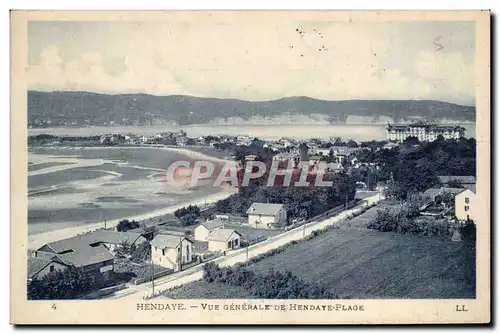 Hendaye Ansichtskarte AK Vue generale de Hendaye plage