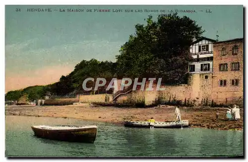 Hendaye Cartes postales La maison de Pierre loti sur les bords de la Bidassoa