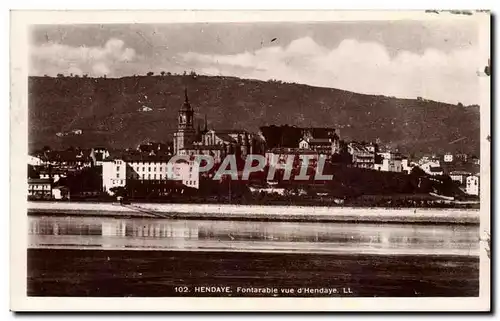 Hendaye Ansichtskarte AK Fontarabie vue d&#39Hendaye