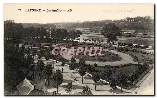 Bayonne Cartes postales Les jardins