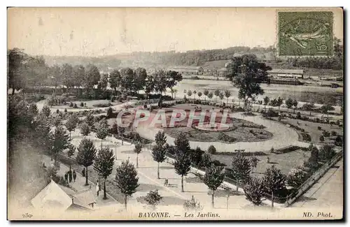 Bayonne Cartes postales Les jardins