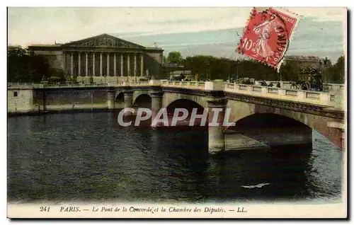 Ansichtskarte AK Paris Pont de la Concorde et la chambre des deputes