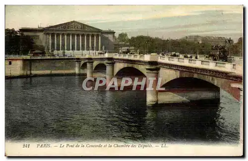 Ansichtskarte AK Paris Pont de la Concorde et la chambre des deputes