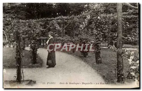 Cartes postales Paris Bois de Boulogne Bagatelle La roseraie